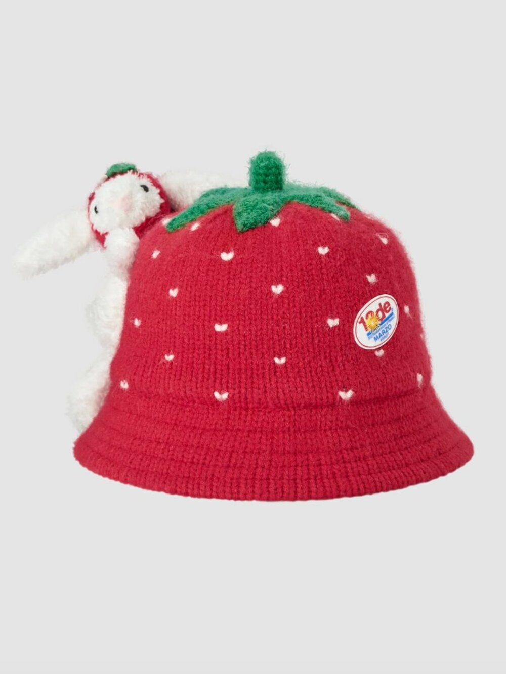 13DE MARZO Plush Rabbit Bucket Hat
